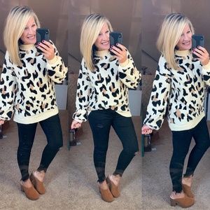 Leopard Retreats Sweater